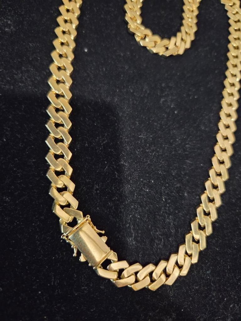 14 k gouden cuban ketting 70,7 gram 61 cm, Ophalen of Verzenden, Nieuw, Goud, Goud