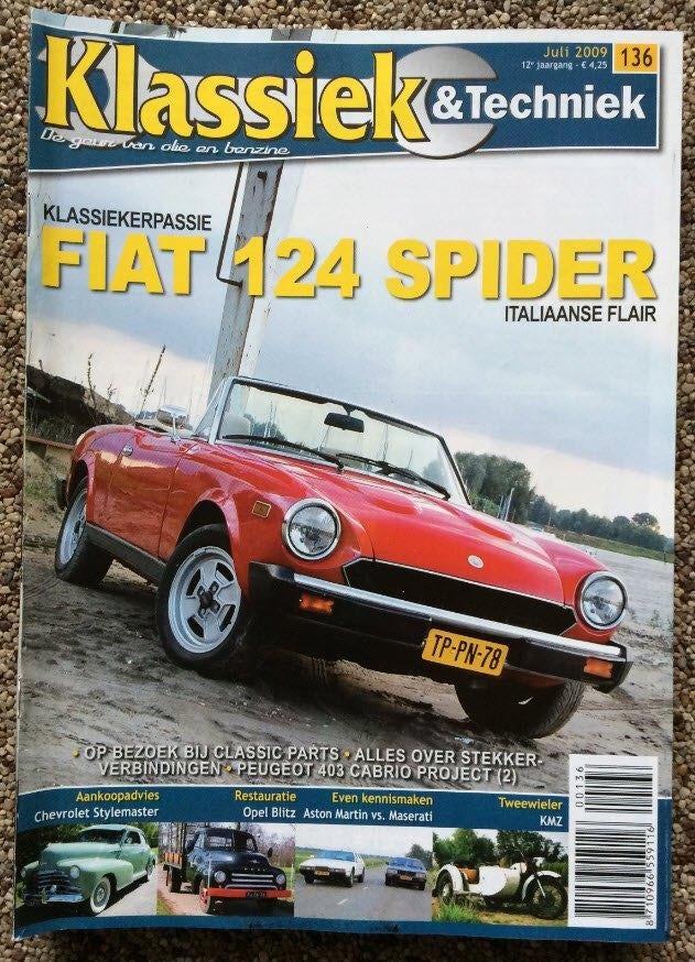 KT: Fiat 124 Spider, Peugeot 403 Cabriolet, Opel Blitz, Boeken, Ophalen of Verzenden, Zo goed als nieuw, Algemeen