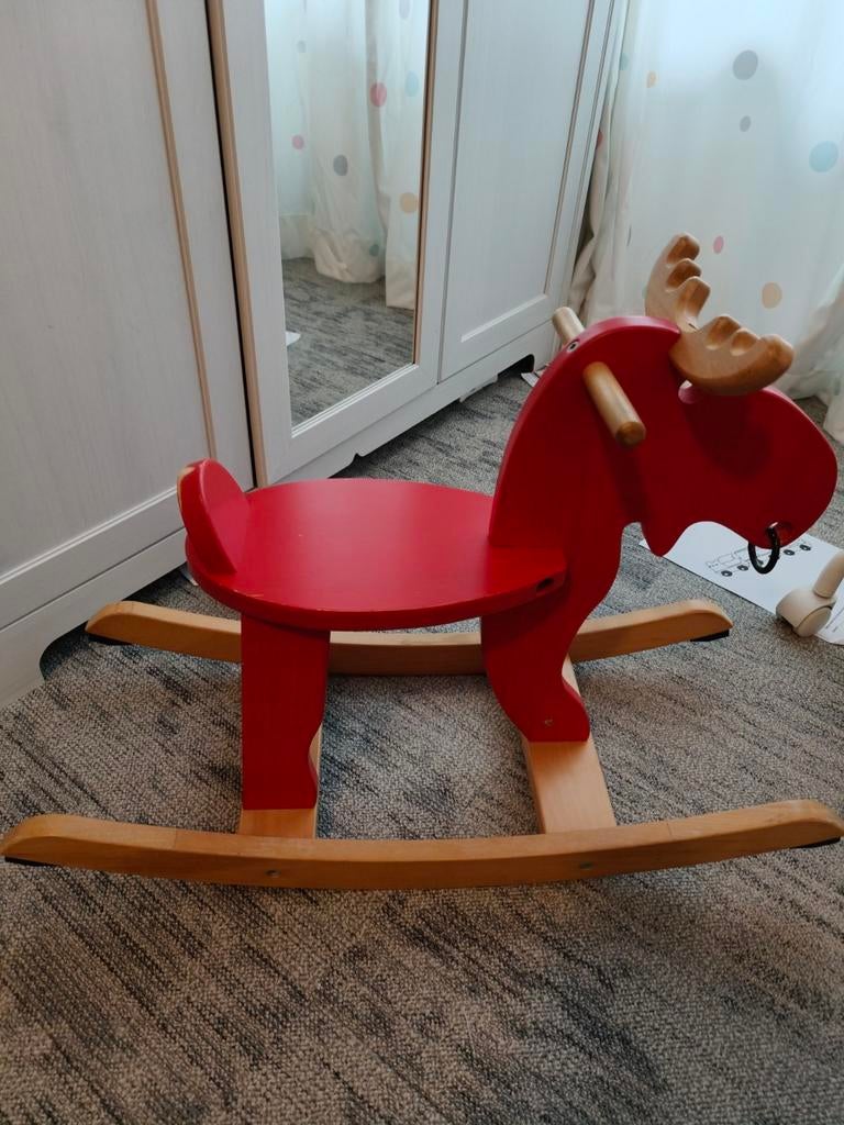 Ikea Moos Toy Schommel Eland, Ophalen of Verzenden, Zo goed als nieuw, Overige typen