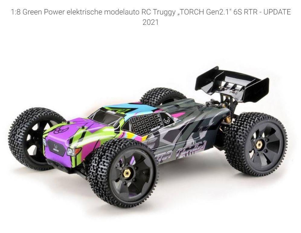 Absima TORCH Gen2.1 6S 1:8 Brushless RC auto Elektro Truggy, Ophalen of Verzenden, Nieuw, Overige schalen, Auto offroad