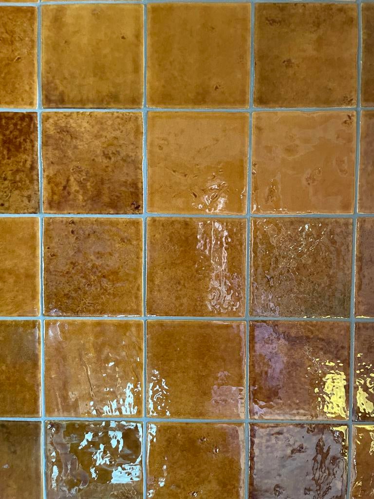 Vintage Wandtegels Menorca Roestbruin 10x10 Craquele, Ophalen, Nieuw, Minder dan 20 cm, Minder dan 5 m²