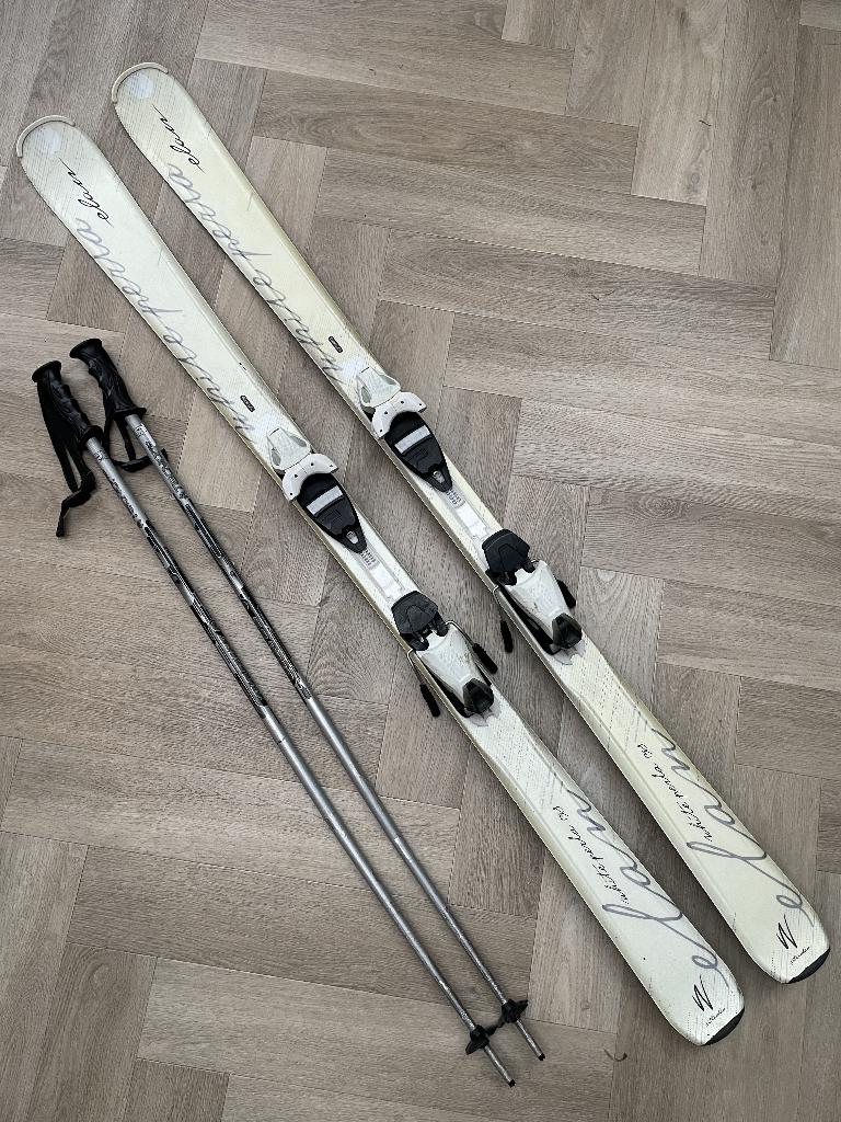 Elan White Perla 158 ski's, Sport en Fitness, Skiën en Langlaufen, Gebruikt, Ski's, Skiën, Overige merken, Carve, 140 tot 160 cm