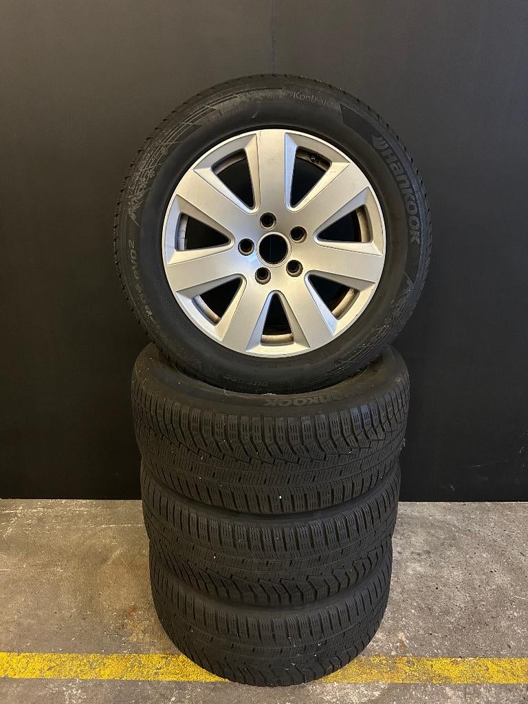 Audi A6 velgen met winterbanden, Gebruikt, 16 inch, Banden en Velgen, Personenwagen