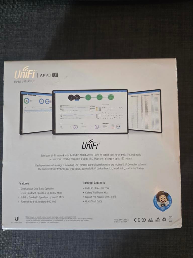 Ubiquiti UniFi AP AC LR - Nieuw in doos, Ophalen of Verzenden, Nieuw