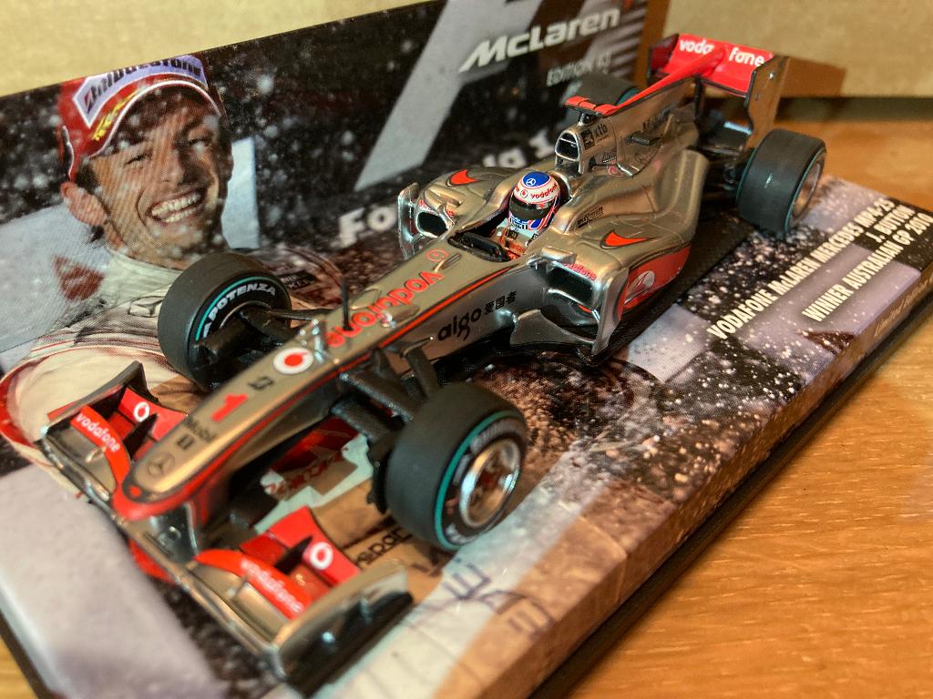 ✅ Jenson Button 1:43 Winner Australian GP 2010 Mclaren F1, Ophalen of Verzenden, Nieuw, Formule 1