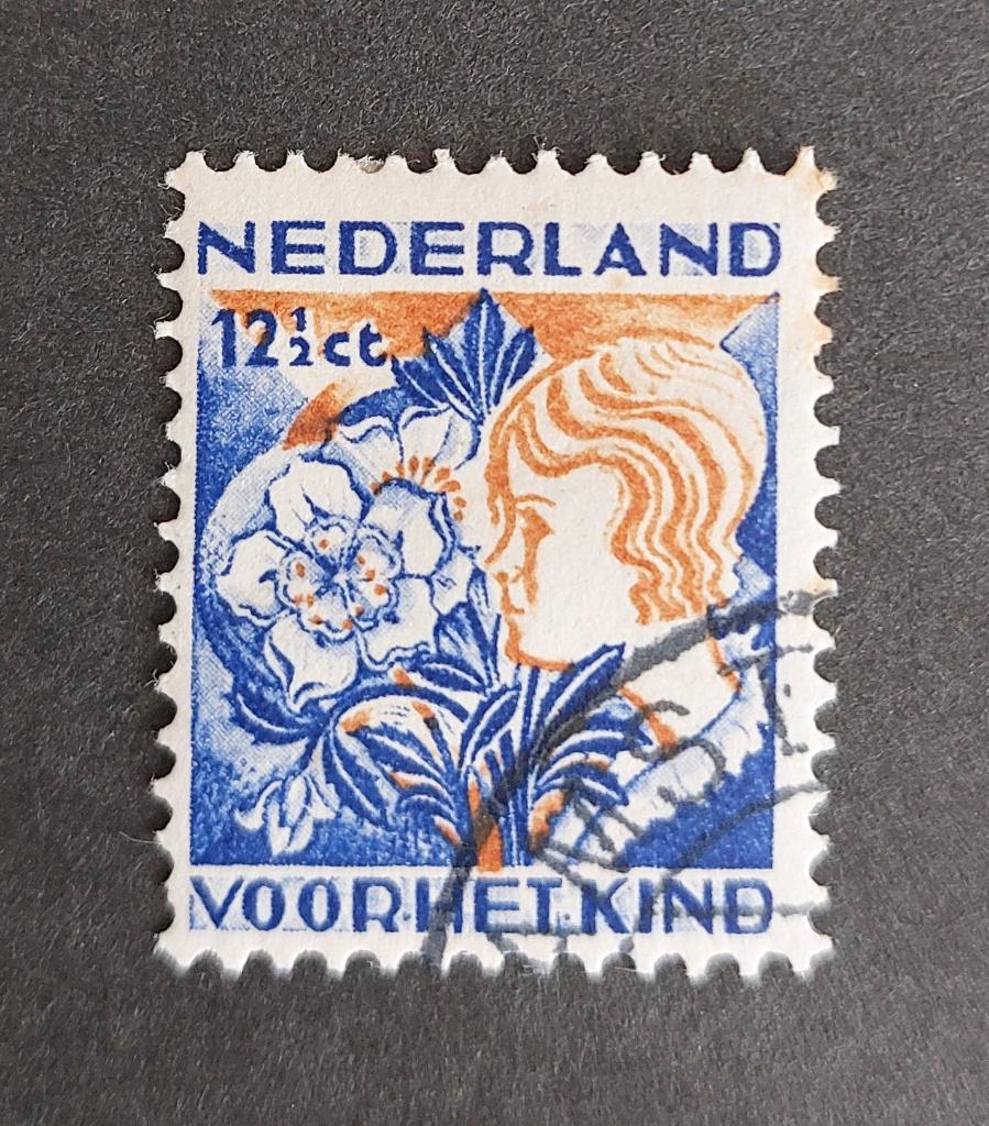 nvph 251 gestempeld kinderzegel 1932, Verzenden, T/m 1940, Gestempeld