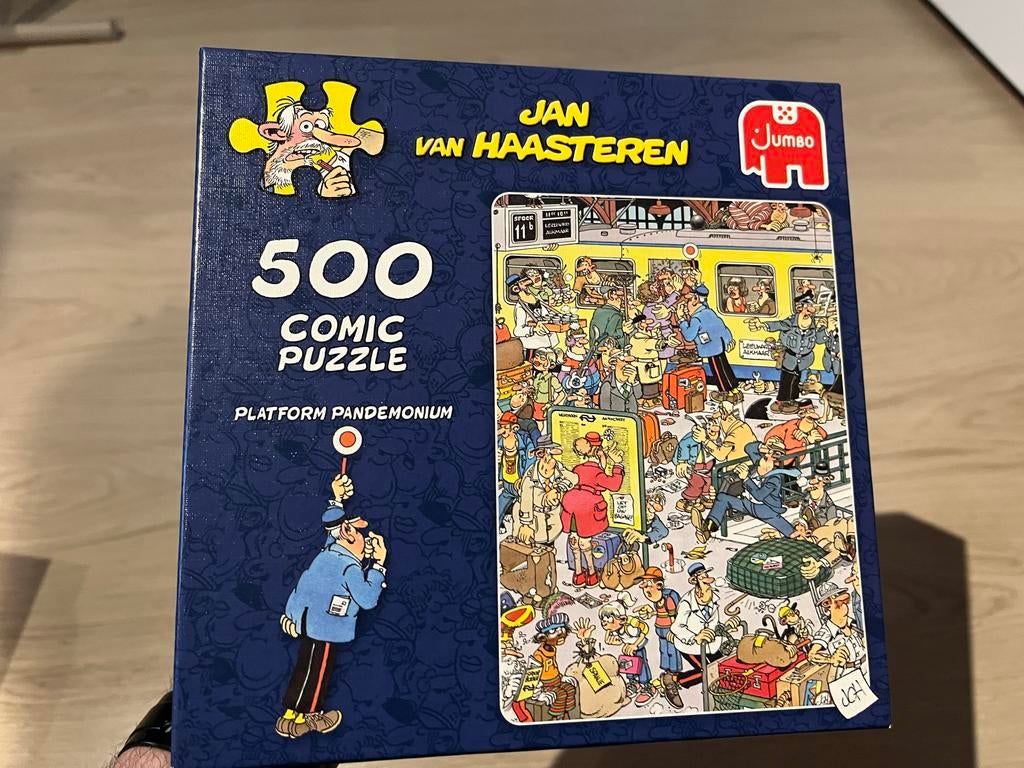 Jan van Haasteren Puzzel - Platform Pandemonium 500 stukjes, Ophalen of Verzenden, 500 t/m 1500 stukjes, Zo goed als nieuw, Legpuzzel