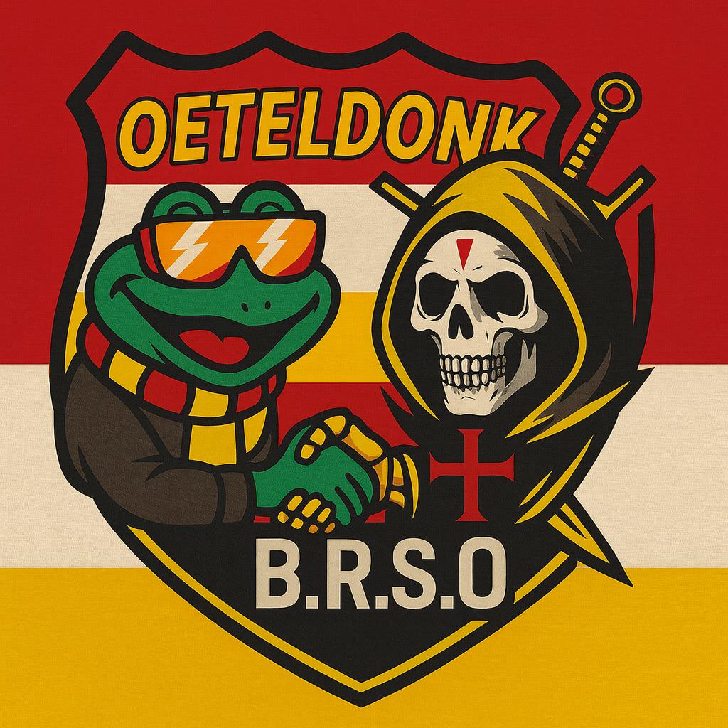 Carnaval embleem Oeteldonk B.R.S.O, Kleding | Heren, Carnavalskleding en Feestkleding, Zo goed als nieuw, Accessoires, Carnaval