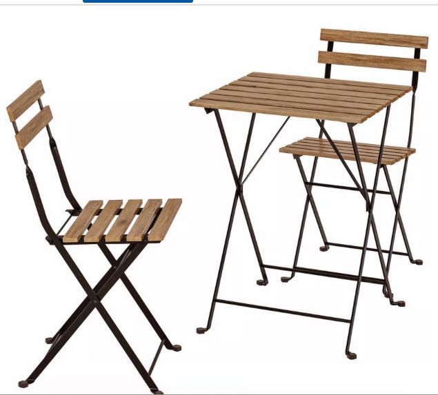 Ikea Tarno tuinset Tafel en Tuinstoelen NIEUWSTAAT, Ophalen of Verzenden, Zo goed als nieuw, Overige
