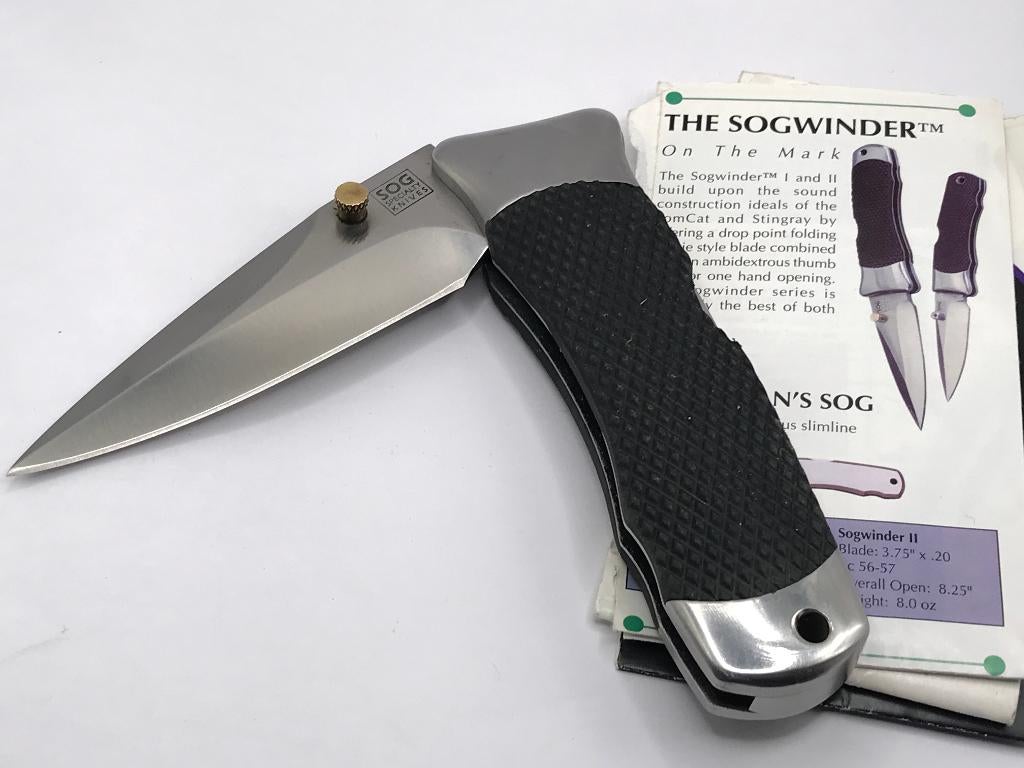 RARE Vtg SOG SogWinder Seki Japan Specialty Knives Folding, Caravans en Kamperen, Kampeergereedschap, Zo goed als nieuw, Ophalen of Verzenden