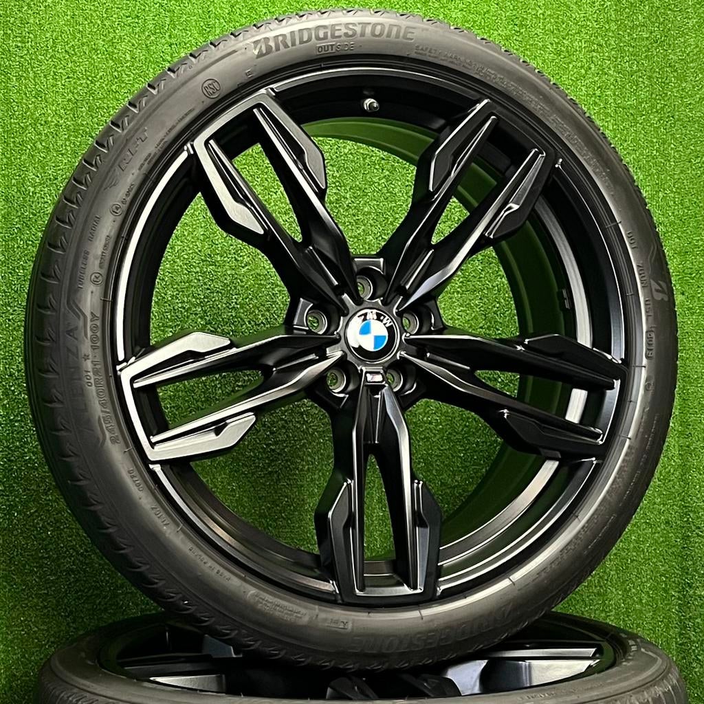 Originele 21 inch BMW 718M velgen met banden X3 X4 G01 G02, Gebruikt, Verzenden, 275 mm, Banden en Velgen