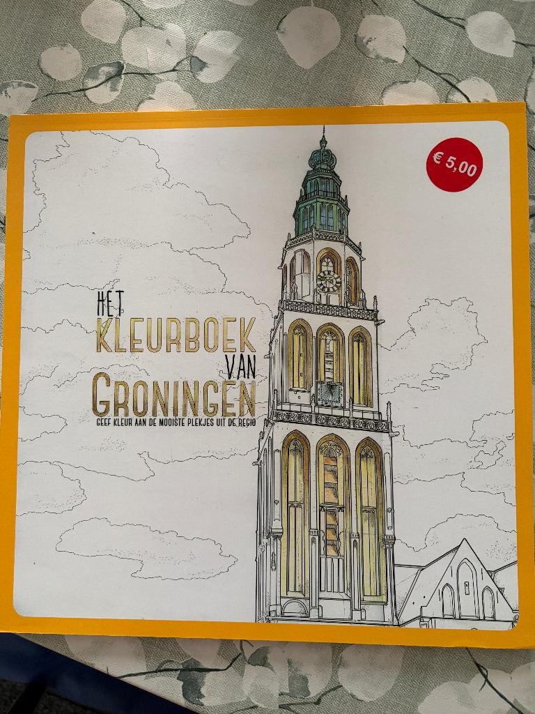Het Kleurboek van Groningen, Hobby en Vrije tijd, +, Papier, Schets- of Tekenboek, Ophalen of Verzenden, Zo goed als nieuw