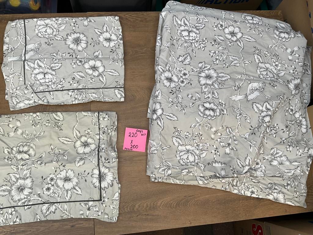 Zgan, slopen verkleurd, dekbedovertrek Lits Jumeaux, Ophalen, Zo goed als nieuw