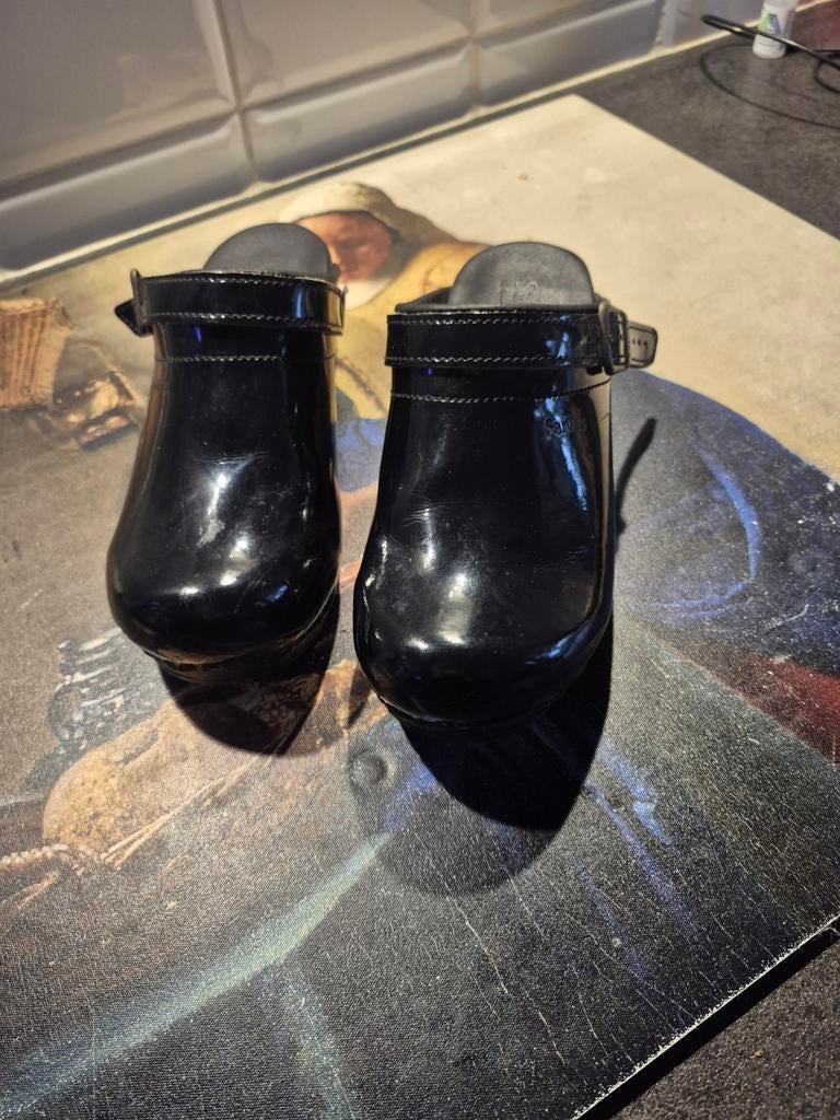 Sanita lakleer klompen maat 39, Kleding | Dames, Schoenen, Zwart, Overige typen, Ophalen of Verzenden, Sanita