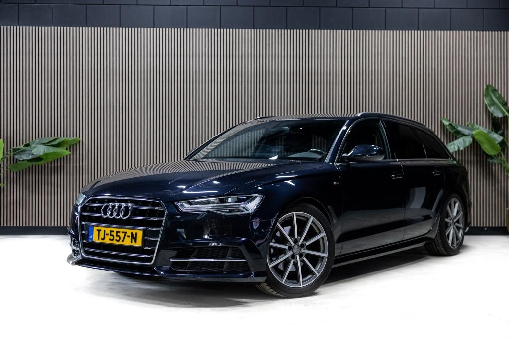Audi A6 Avant 1.8 TFSI u. Adv. Sp. (bj 2018, automaat), 12 maanden, 4 cilinders, Blauw, Leder en Stof