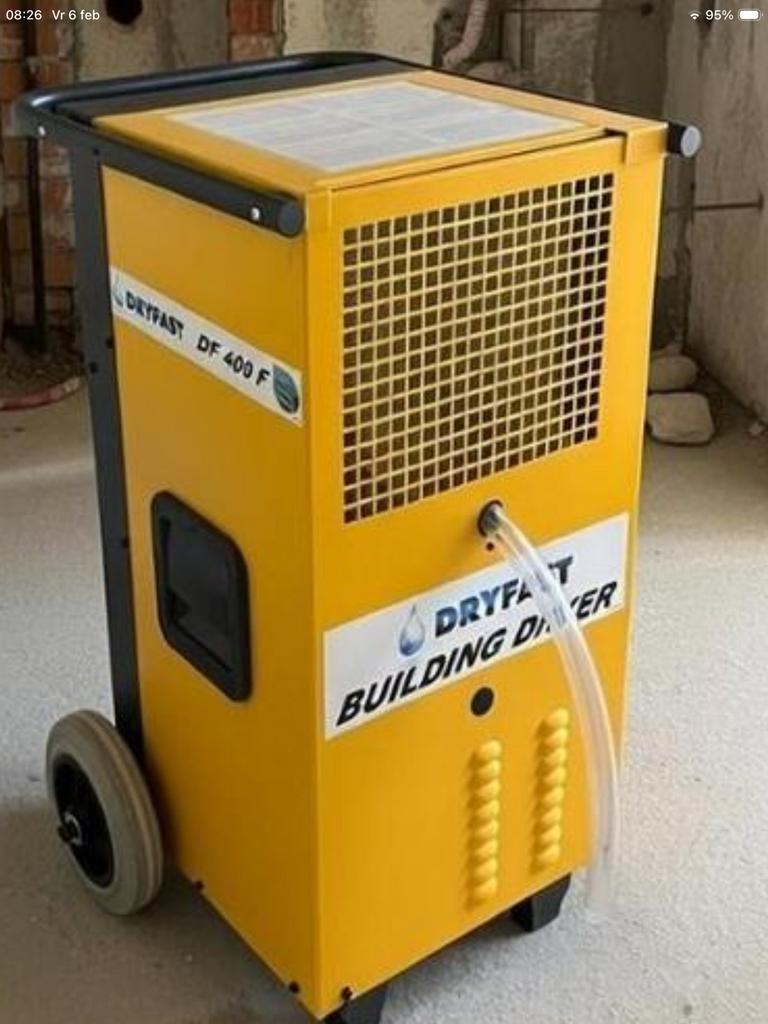 Bouwdroger huren   April =   gratis ventilator bij weekhuur, Ophalen