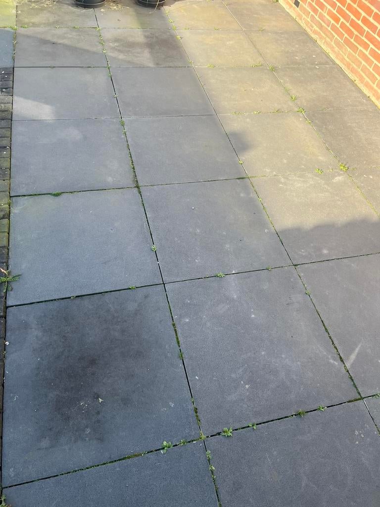 60x60 antraciet, Tuin en Terras, Tegels en Klinkers, Ophalen, Gebruikt, 10 m² of meer, Beton