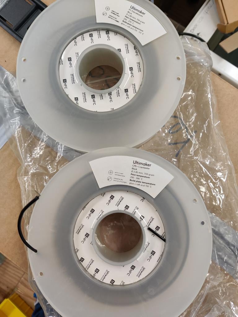 Ultimaker PC en CPE+ filament, Ophalen of Verzenden, Gebruikt