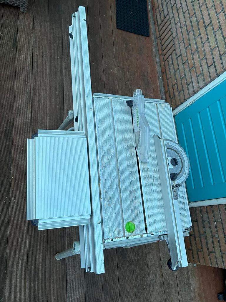 Festool Precisio CS 50 EB Tafelzaag met uitbreidingen, Ophalen of Verzenden, Gebruikt, Cirkelzaag, Festool
