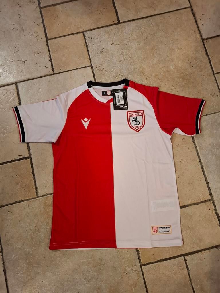 Samsunspor Macron Sportshirt - Rood/Wit, Ophalen, Nieuw, Macron, Rood