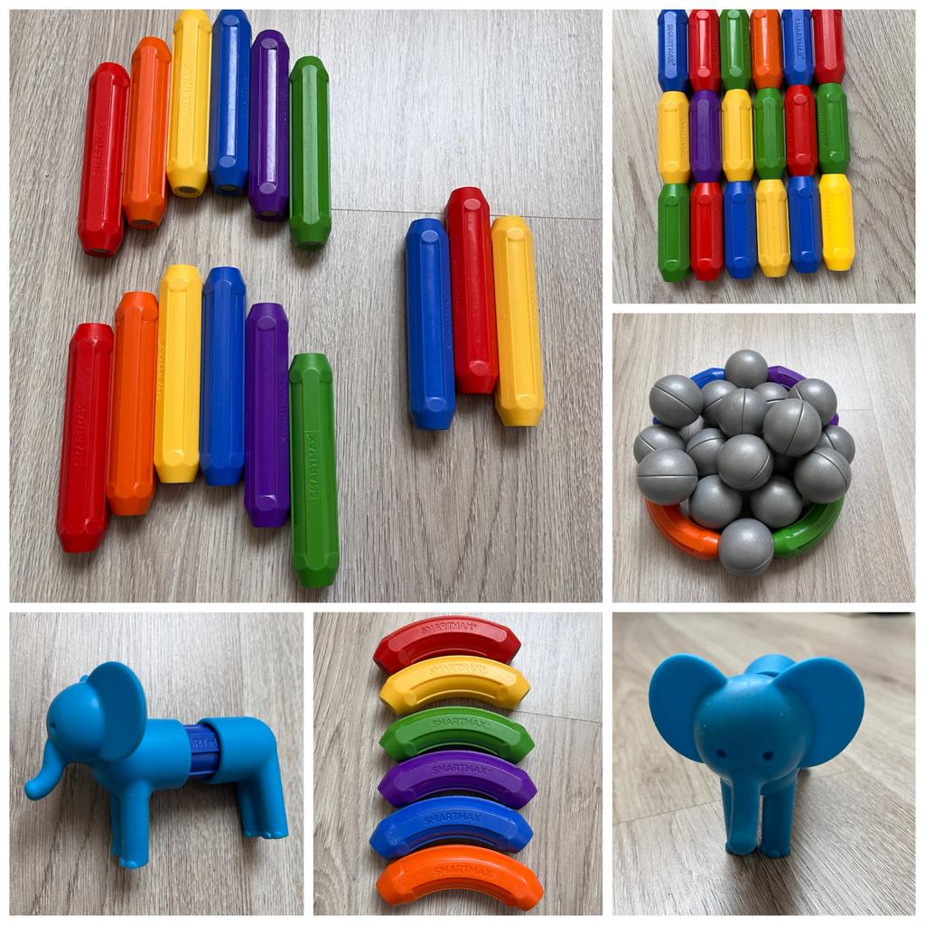 SmartMax magnetisch speelgoed - basissets + olifant, Verzenden, Zo goed als nieuw, Bouwen