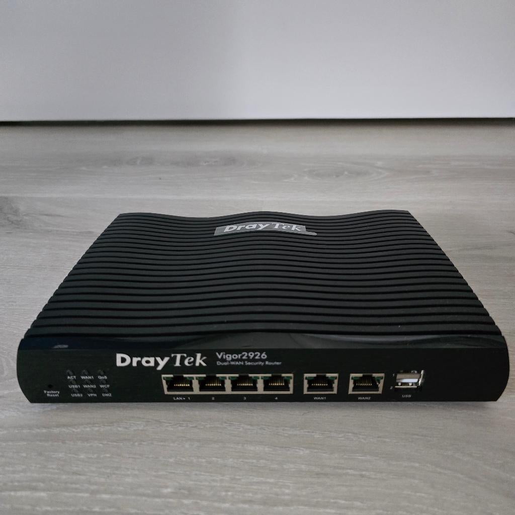 DrayTek Vigor 2926 – Dual-WAN Security Router, Computers en Software, Routers en Modems, Niet werkend, Router, Ophalen of Verzenden