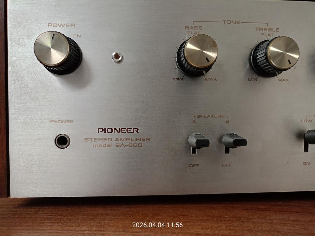 Pioneer SA-600 Stereo Versterker - Vintage Audio, Audio, Tv en Foto, Versterkers en Receivers, Gebruikt, Ophalen of Verzenden
