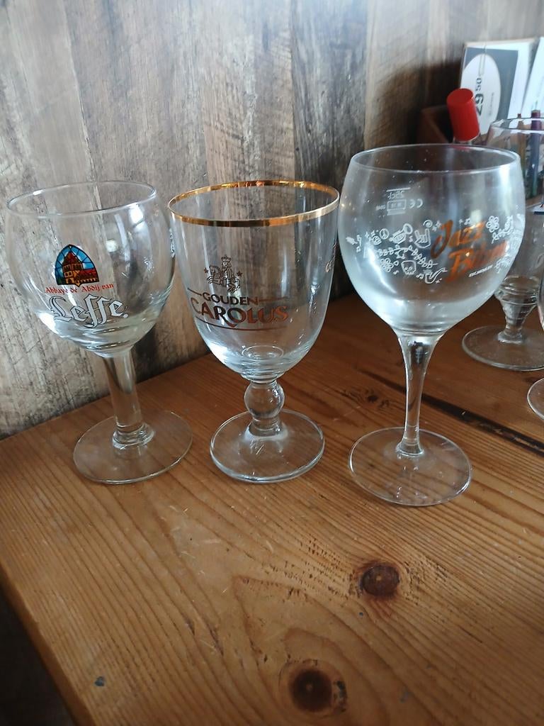 Leffe, Carolus en Jazz Bilzen., Verzamelen, Ophalen, Zo goed als nieuw, Glas of Glazen, Overige merken