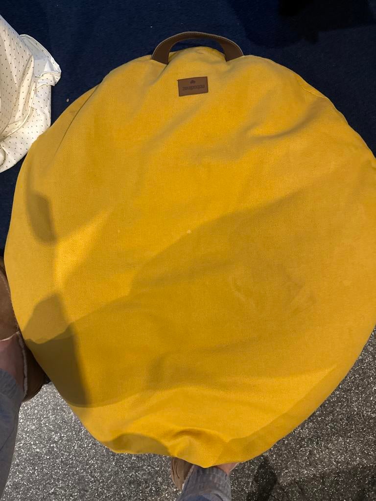 Gele zitzak van Nobodinoz, Huis en Inrichting, Zitzakken, Ophalen, Gebruikt, Geel, Zitzak