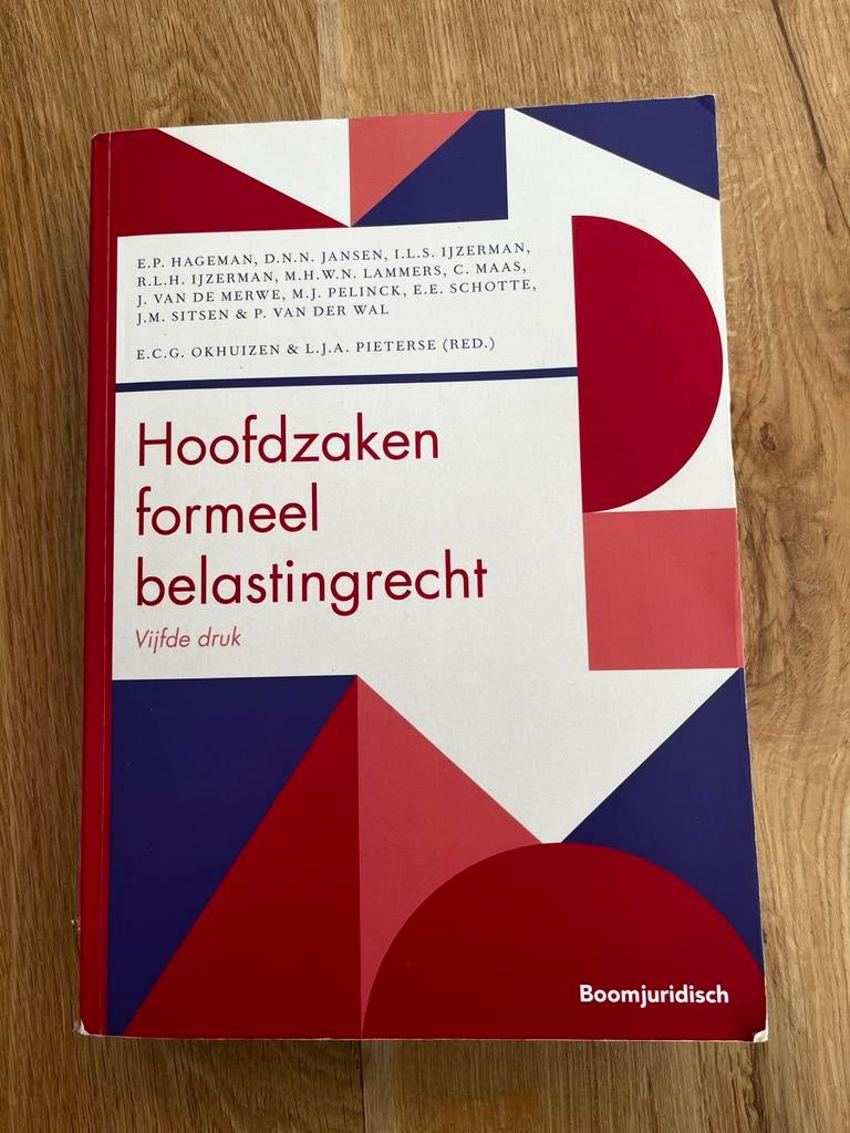 Hoofdzaken formeel belastingrecht, Ophalen of Verzenden, Gamma, Zo goed als nieuw, WO