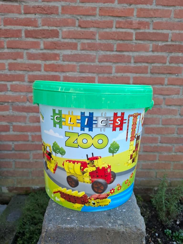 Clics Zoo bouwstenen in emmer, Kinderen en Baby's, Speelgoed | Bouwstenen, Ophalen