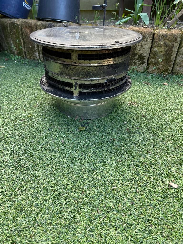 Dakdoorvoer houtkachel 150/200, Ophalen, Gebruikt, Vrijstaande haard, Houthaard