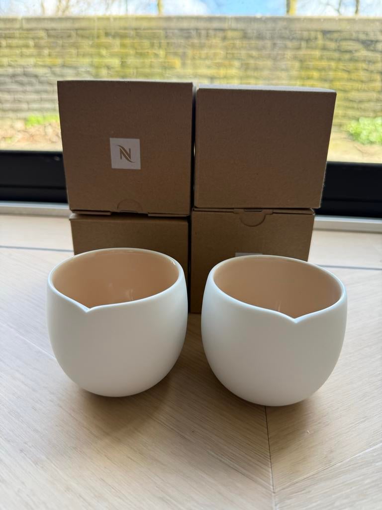 Nespresso Origin Collection Lungo Kopjes - Nieuw in doos, Huis en Inrichting, Keuken | Servies, Ophalen, Keramiek, Nieuw, Effen
