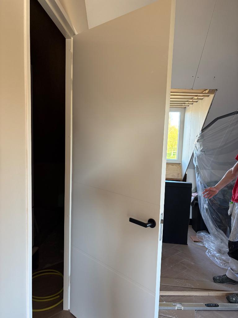 Witte Svedex deur 231,5 bij 88 cm, Ophalen, Kunststof, 80 tot 100 cm, 215 cm of meer