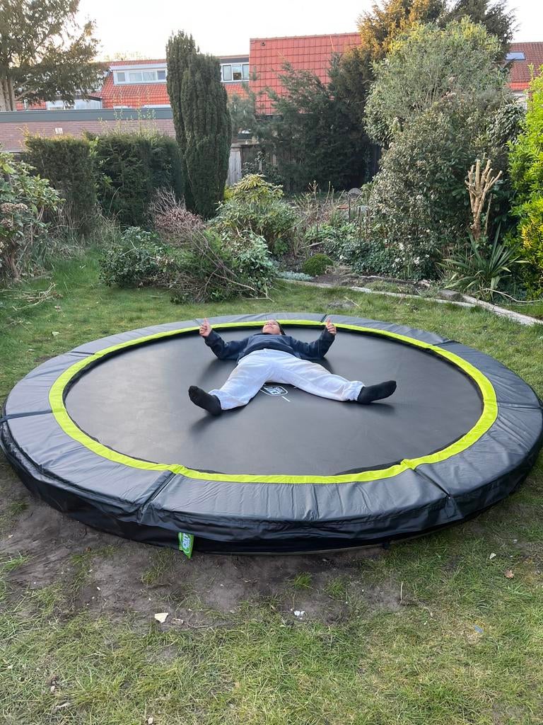 Trampoline Exit sports Silhouette Inground 305 cm, Kinderen en Baby's, Speelgoed | Buiten | Trampolines, Ophalen, Zo goed als nieuw