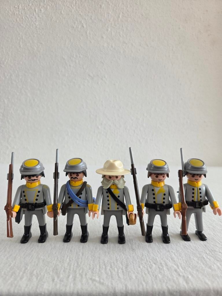 Playmobil zuidelijke soldaten, Ophalen of Verzenden, Zo goed als nieuw, Los playmobil