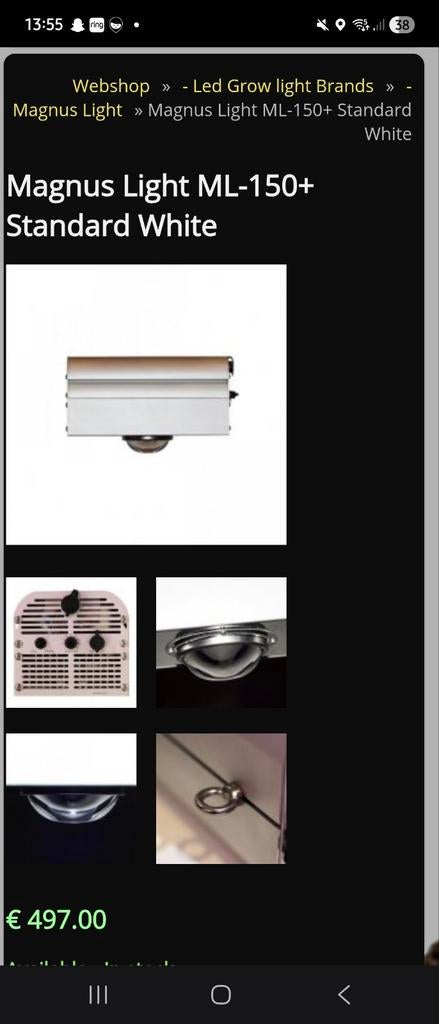 Led kweek lamp magnus Light 240 watt, Tuin en Terras, Kweekspullen, Ophalen of Verzenden