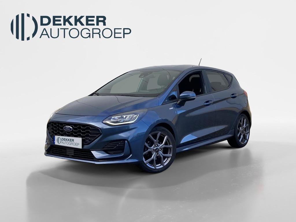 Ford Fiesta 1.0 EcoBoost Hybrid ST-Line Apple Carplay/ Andro, Voorwielaandrijving, Gebruikt, Euro 6, Blauw