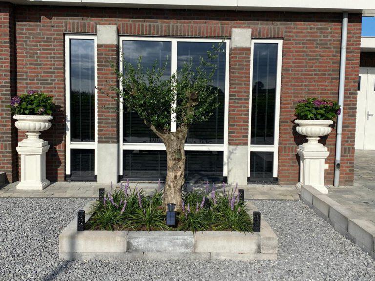 Mediterraans betonnen sokkels en betonnen tuinvazen, Ophalen, Rond, Nieuw, 60 tot 100 cm