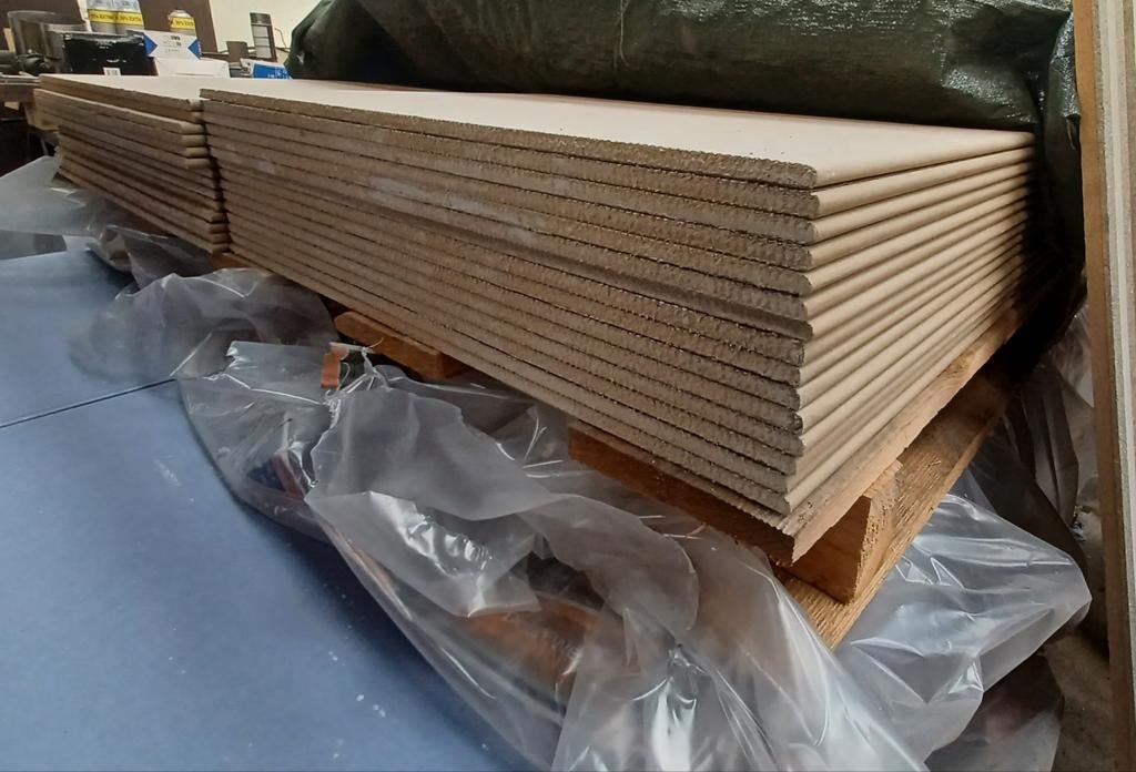 Restpartij gipsplaten en vloerplaten ondervloer, Ophalen, Nieuw