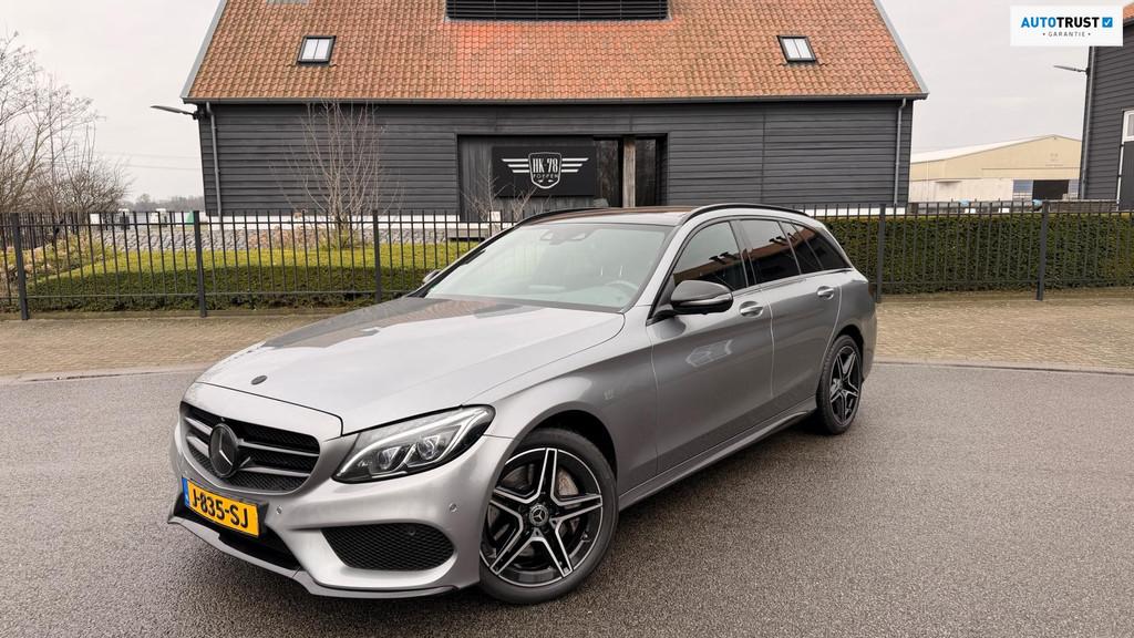 Mercedes-Benz C-klasse Estate 400 4-MATIC 43-AMG BURMESTER N, Auto's, Mercedes-Benz, 2996 cc, Leder, Vierwielaandrijving, 93 €/maand
