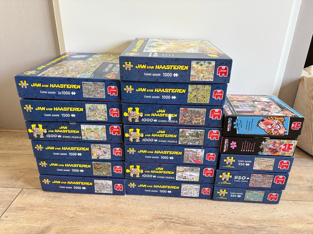 Diverse Jan van Haasteren en Wasgij puzzels, Ophalen, Gebruikt, Legpuzzel