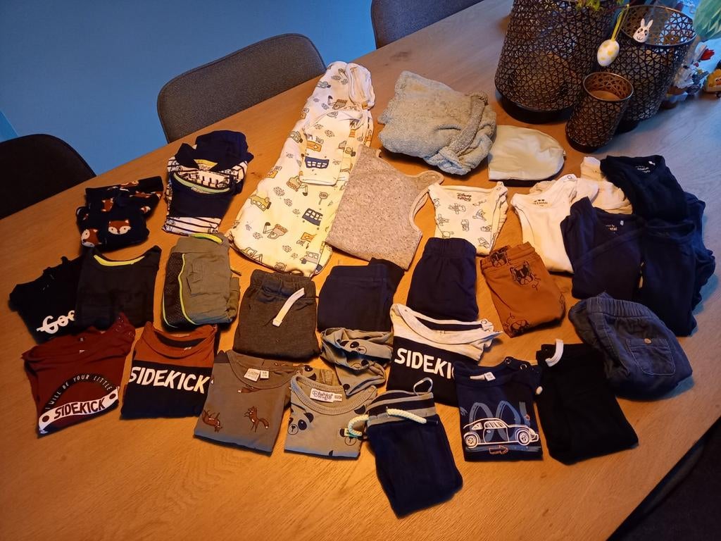 Babykleding jongens maat 50, 56 (38 st), Ophalen of Verzenden, Zo goed als nieuw, Jongetje