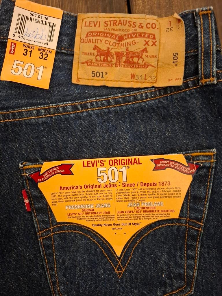 Levi's Original 501* Stonewashed 31/32, Blauw, Nieuw, W32 (confectie 46) of kleiner, Ophalen of Verzenden