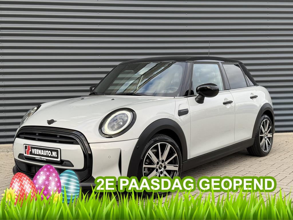MINI Mini 1.5 Cooper Navi/Apple/Leder 2e Paasdag geopend van, Auto's, 136 pk, Gebruikt, Zwart, Wit