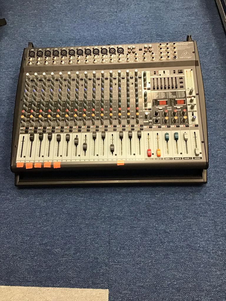 Behringer Europower PMP6000 Powermixer, Ophalen, Gebruikt, 20 kanalen of meer, Microfooningang