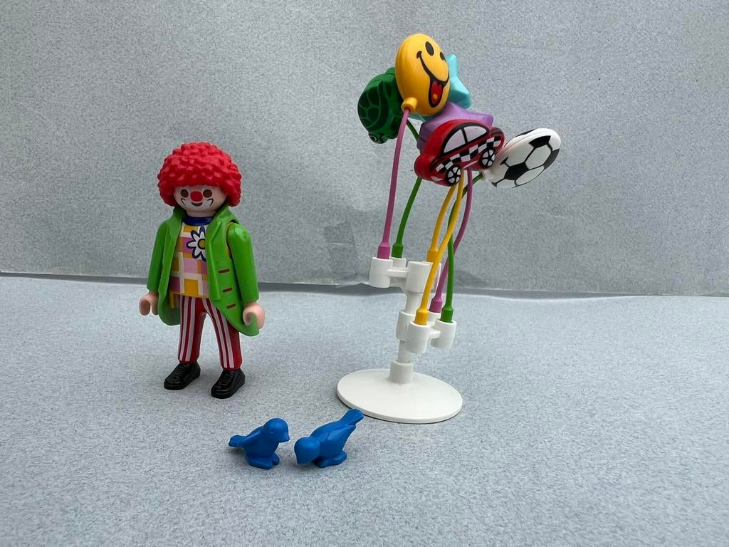 Playmobil Clown Balonnenverkoper - 5546 en 2e clown kegels, Ophalen of Verzenden, Zo goed als nieuw, Complete set