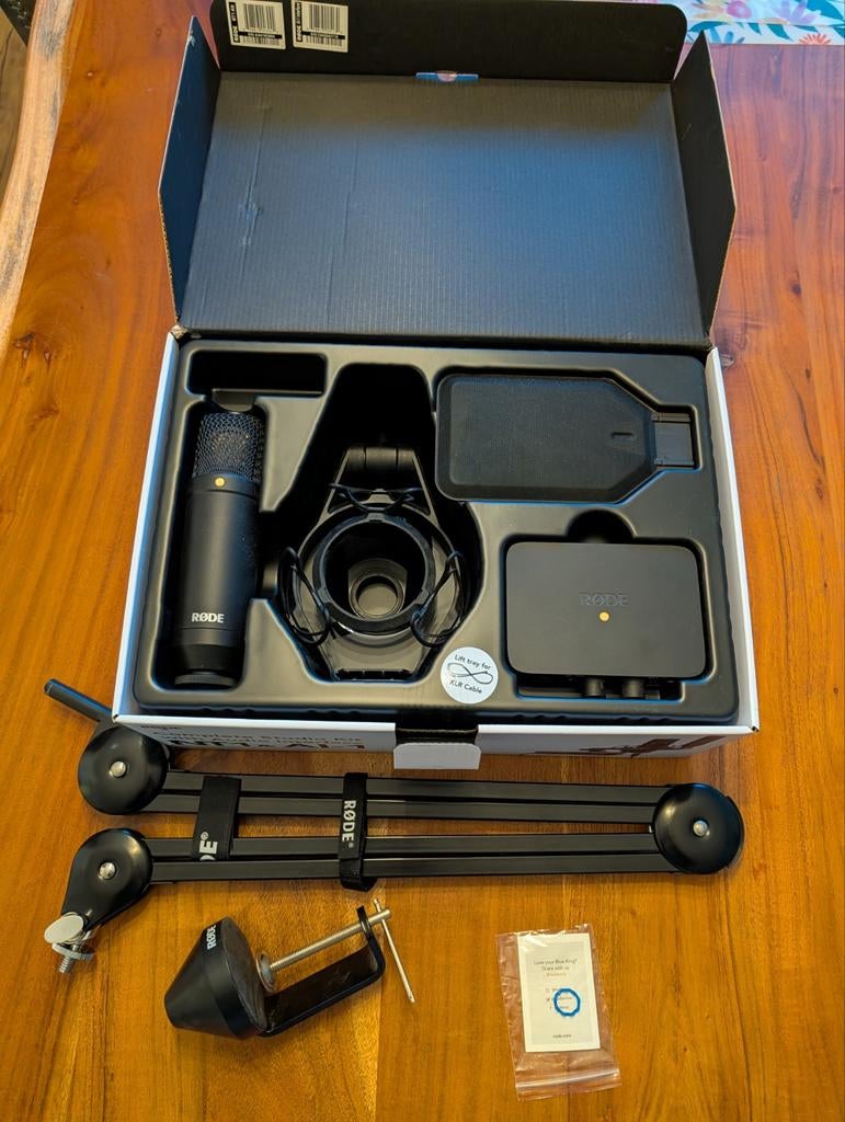 Rode NT1 & AI-1 Complete Studio Kit met PSA1 arm, Muziek en Instrumenten, Ophalen of Verzenden, Zo goed als nieuw, Studiomicrofoon