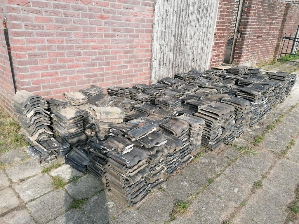 Grote partij kruispannen blauw gesmoord, Ophalen, Gebruikt, Steen of Klei, Blauw