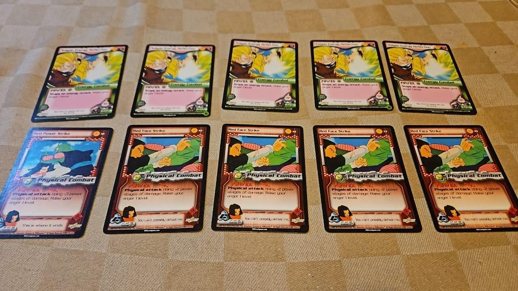 dragonball z kaart divers origineel divers en fraai in 1 KOO, Ophalen of Verzenden, Zo goed als nieuw, Meerdere kaarten